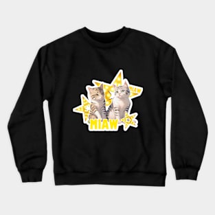 Cat Miaw,lovely cat, cute cat Crewneck Sweatshirt